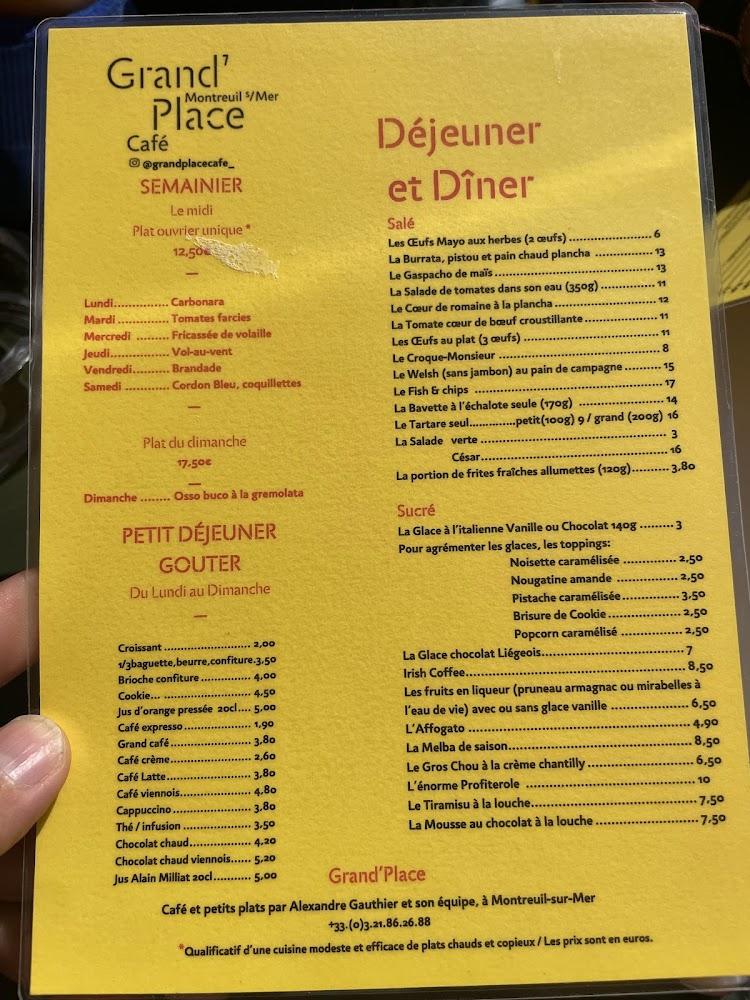 Grand’Place - Menu Image 2